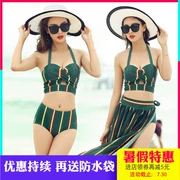 2019 áo tắm mới chia lửng nữ gợi cảm eo cao là bikini mỏng ba mảnh áo tắm đi biển - Bikinis