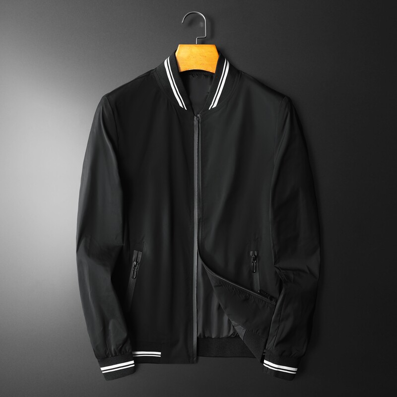 2026春季新款棒球领纯色夹克外套平铺图8606P120，男装夹克，电商D217
