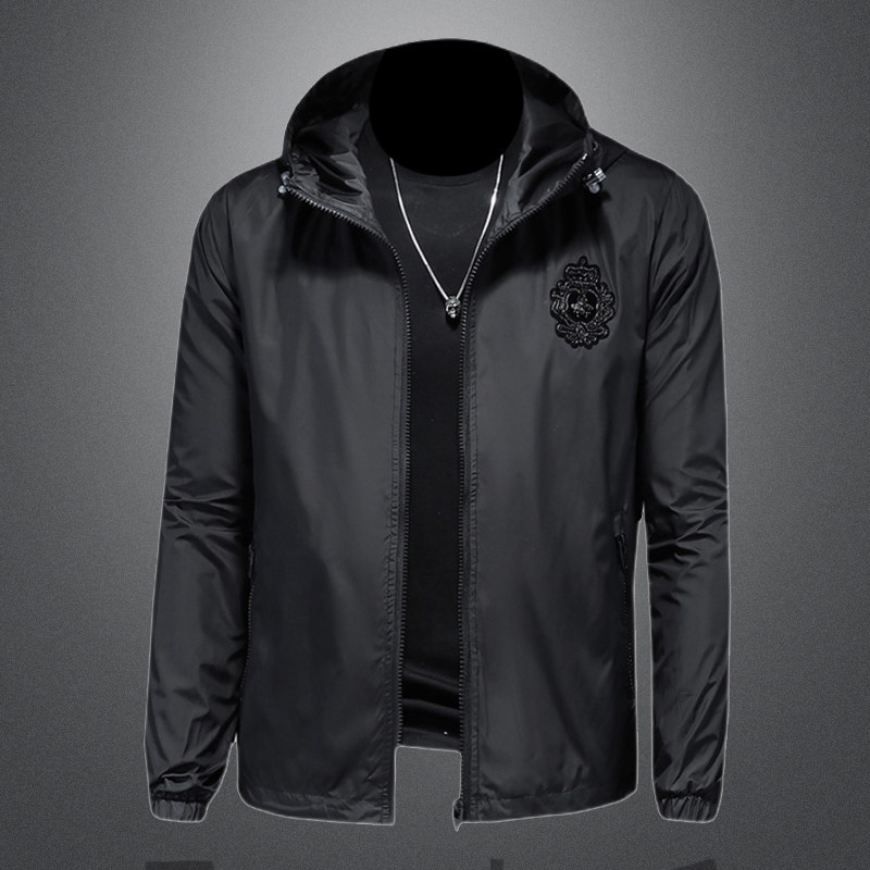 2026男装春季新款连帽夹克外套镂空图8878P155，男装夹克，电商D217