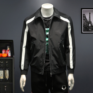 2026男装春季新款翻领夹克外套假模图 D217 8986 P170，男装夹克，电商D217