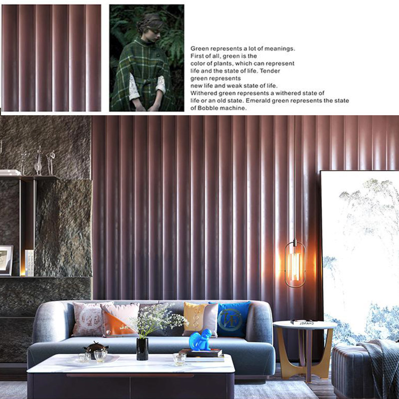 波浪板装饰板室内背景墙皮革真空吸塑硬包天花吊顶波纹板立体造型