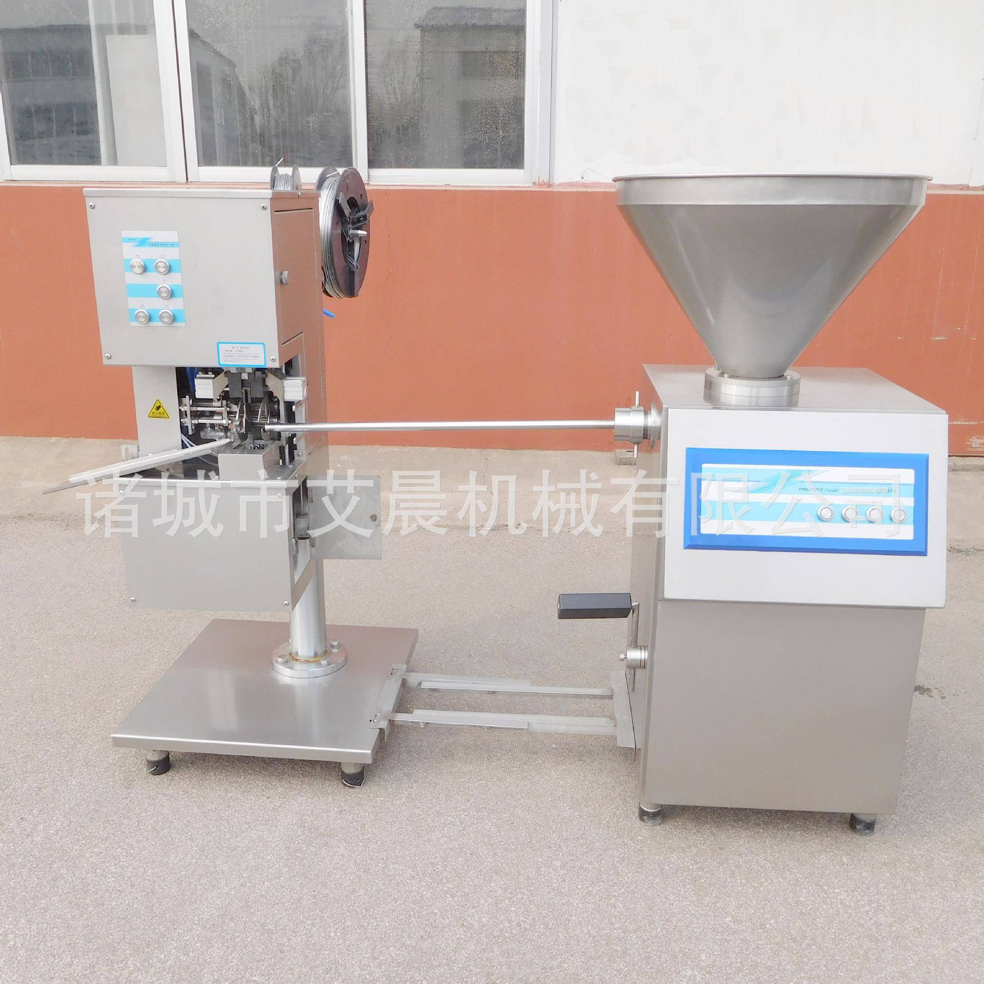 锈ISG钢 成套灌肠不打卡设卡备 肠类加工设备铝丝打机