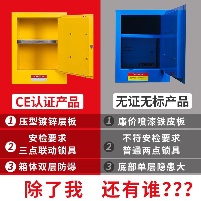 严选化学品89474安全柜工业酒储12加仑柜危化品双存柜锁防火柜精