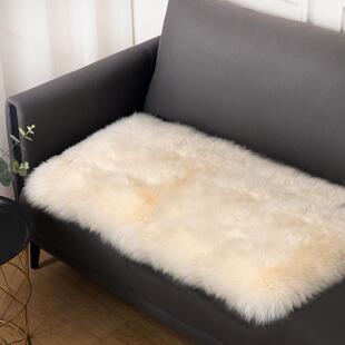 凳坐垫羊毛垫长方形脚垫飘窗垫 长毛皮草沙发羊毛垫柜子盖布玄关鞋