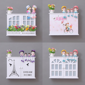 装 创意简约加厚白色电表箱装 配电箱 遮挡箱 饰电闸箱免打孔 饰画