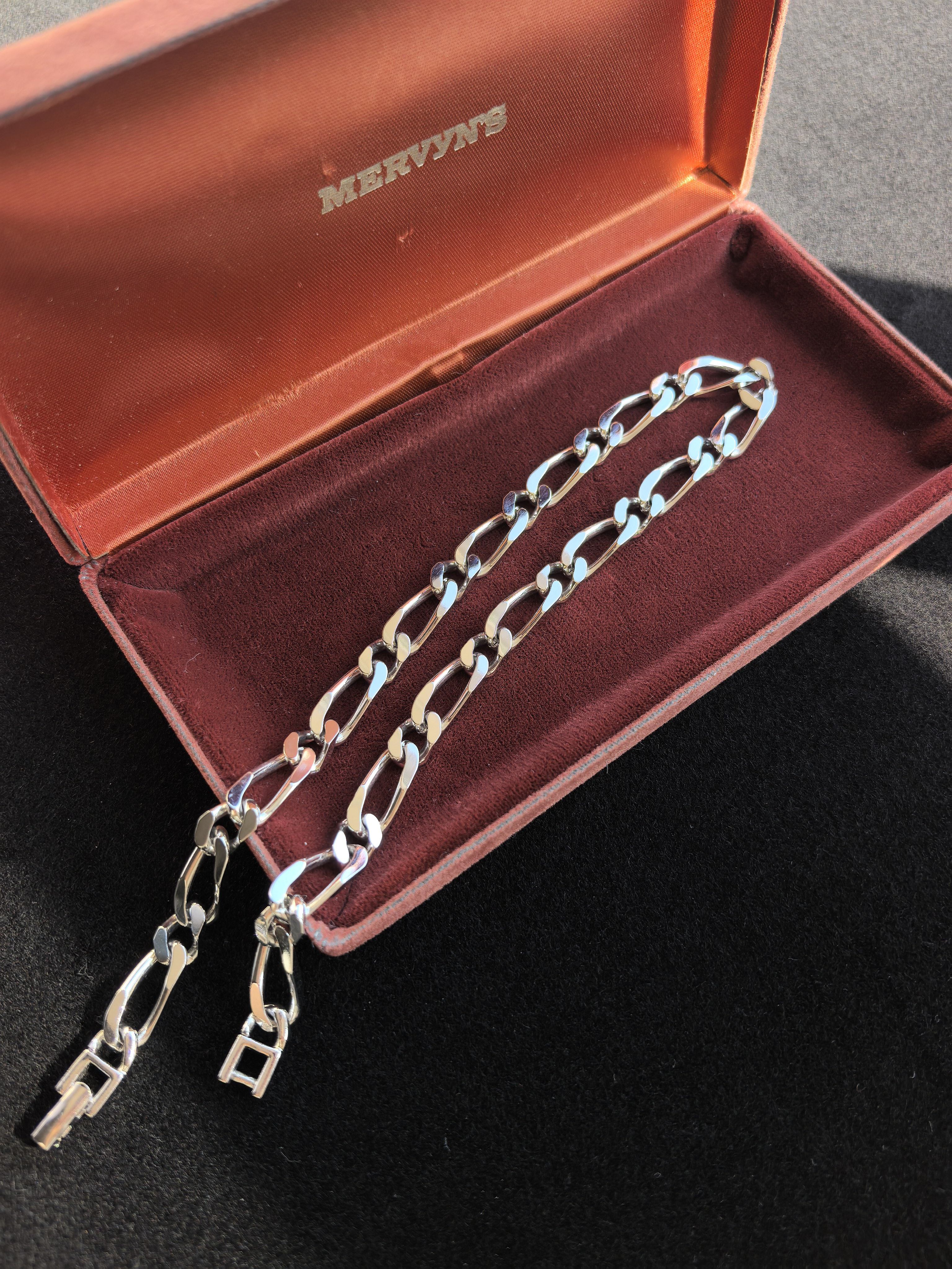 Monet素银链条式锁骨链项链中古Vintage
