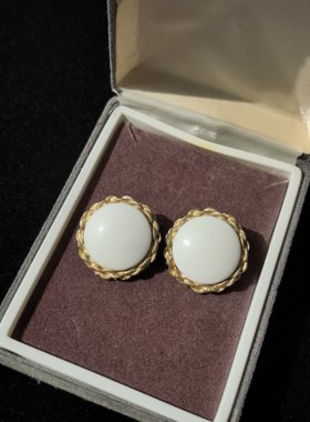 中古vintage复古宫廷风耳夹女高级感轻奢小众设计感耳夹