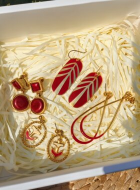 Vintage耳夹耳钉扫肩中古孤品西洋回流设计师款耳夹耳钉法式Avon