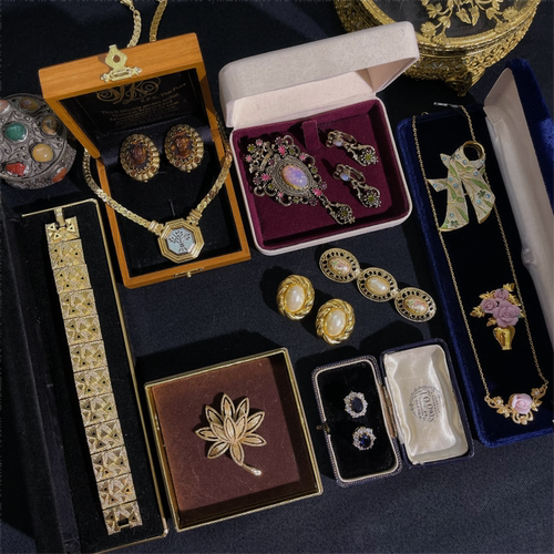 Vintage中古WestGermany/AVON/Sphinx/KJL/1928/BSK耳夹胸针合集