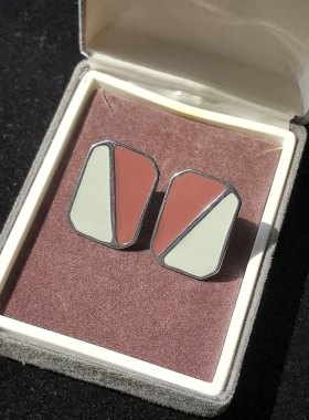 中古vintage复古宫廷风耳钉女高级感轻奢小众设计感耳环