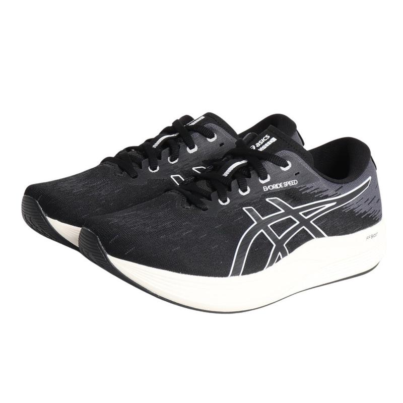 Asics/亚瑟士男士轻便缓震跑步鞋Evoke Speed 宽版黑灰 Jogging S