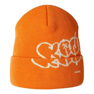 代购KANGOL男女帽子保暖防风橙色棉感冬季户外针织帽爆款街头