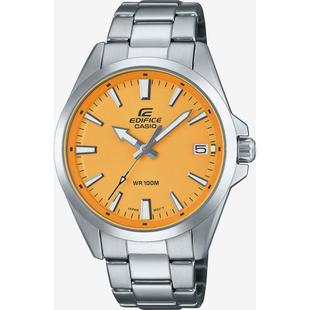 代购 腕表日期夜光计时防水金属钢带橙色商务休闲手表 卡西欧男士