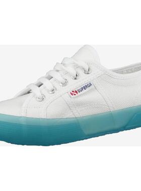 代购Superga女士帆布鞋透气轻便柔软防滑白色圆头平跟系带