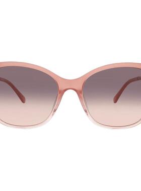 代购kate spade女士太阳镜防紫外线遮光渐变镜片轻盈蝴蝶形粉色