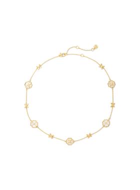 代购kate spade女士项链优雅精致时尚日常佩戴金色花朵吊坠