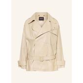 Boss女士夹克防风保暖皮质浅色通勤日常外套爆款 代购 Hugo 简约