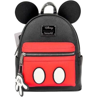 代购Loungefly男女迪士尼双肩包外置拉链袋侧边储物袋附带挂饰