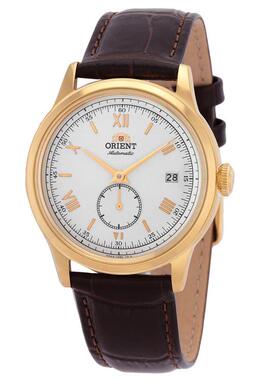 代购Orient东方男士腕表日期计时夜光小秒盘皮带钢壳防水自动