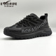 2026年春夏季 户外运动鞋 新款 增高厚底黑武士休闲鞋 透气网面鞋 男鞋