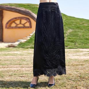 中年妈妈春装洋气半身裙显瘦大摆裙下身裙气质半裙2025新款