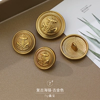 № 7 Морской якорь в стиле ретро – древнее золото