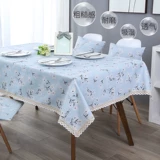 Свежая прямоугольная ткань, из хлопка и льна, стиль, простой и элегантный дизайн