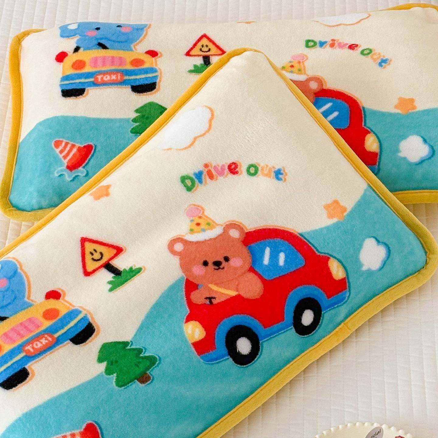 冬季牛奶绒枕套30x50儿童学生加厚珊瑚绒枕头套40x60枕芯套内胆套