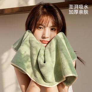 加厚洗脸毛巾珊瑚绒家用柔软超吸水不掉毛运动擦汗专用毛巾带挂绳