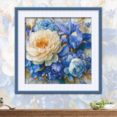 ks十字绣卉丽轻盈新款自己绣