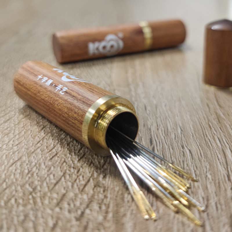 工具收纳十字绣ks檀木针筒