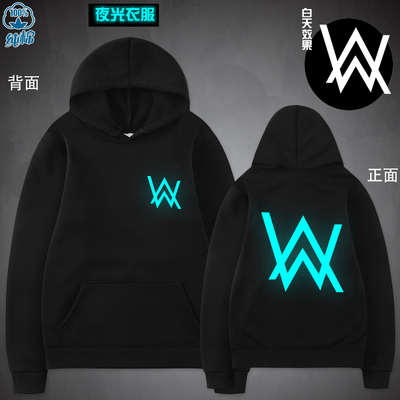 艾伦沃克卫衣反光夜光faded男女Alan Walker艾兰沃克学生同款抖音