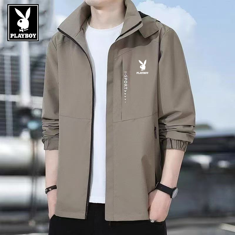 花花公子冲锋衣防风防水春秋冬季