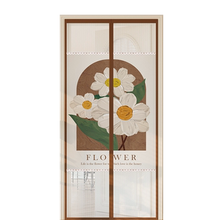 半隐私卧室房门2024新款防蚊门帘通风磁性魔术贴厨房隔断遮挡帘子