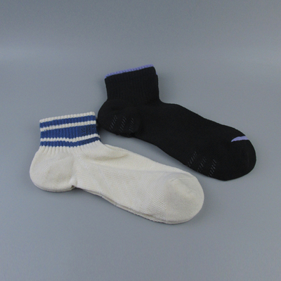 外贸袜子毛圈后跟脚尖压力短筒运动短袜子男女同款棉混材质情侣袜