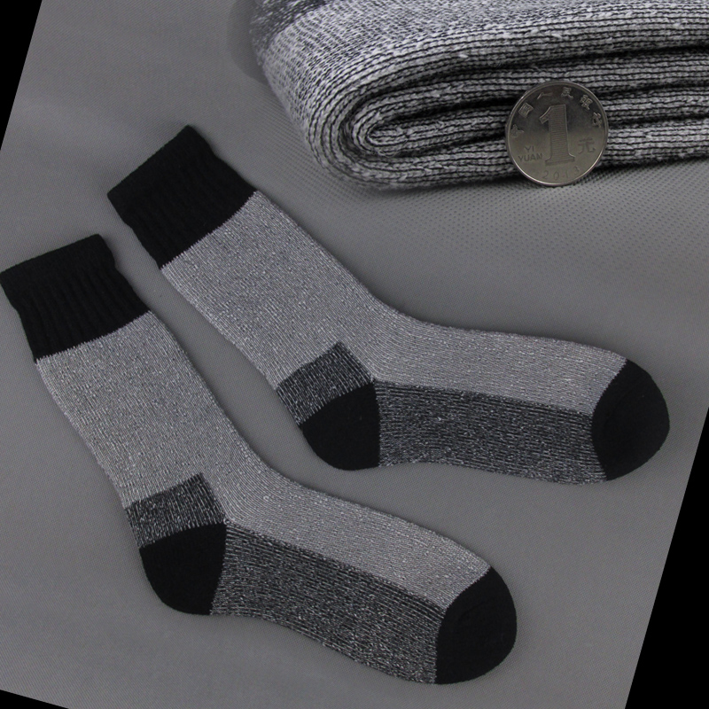 户外登山羊毛袜全毛巾滑雪袜男袜