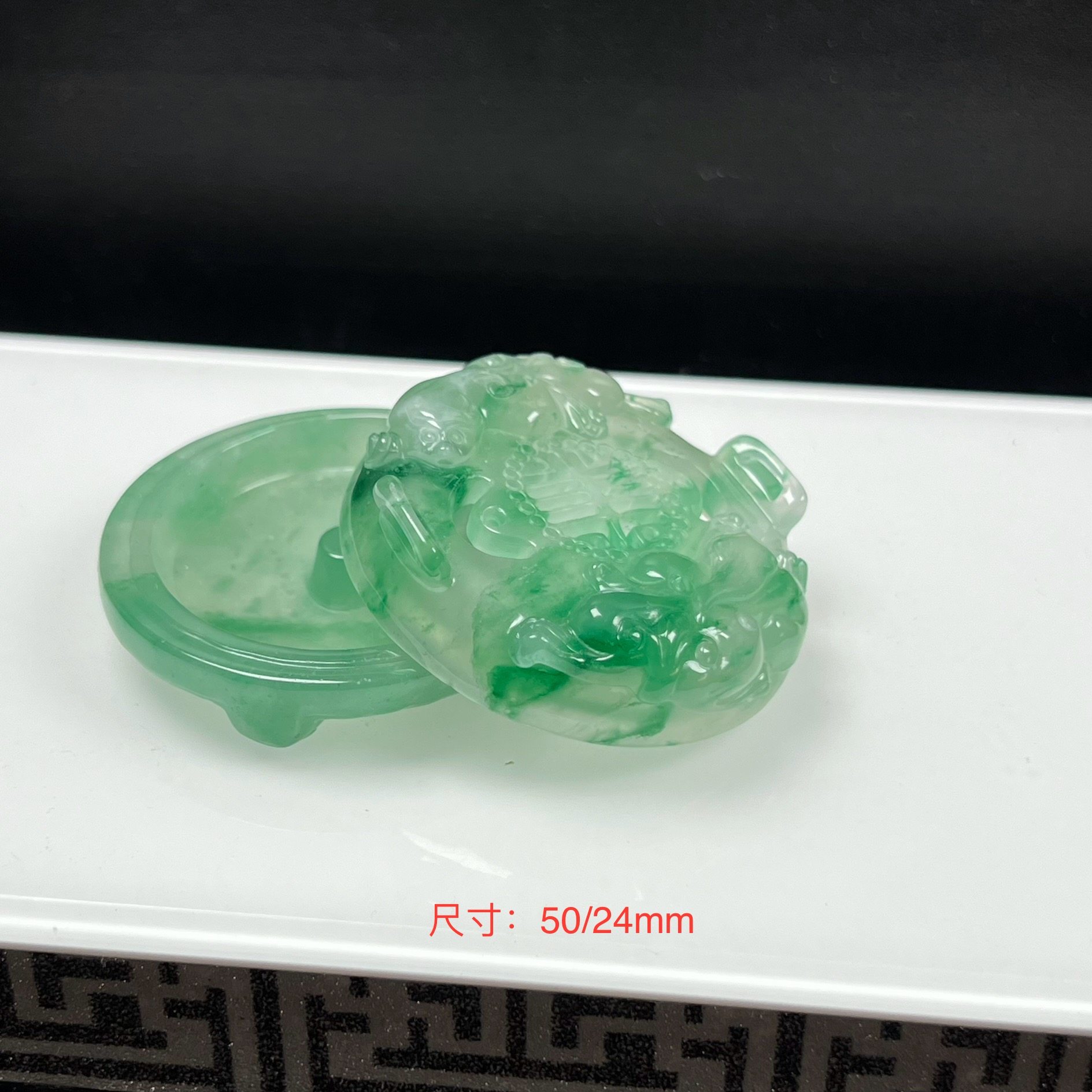 天然玉石精品珠宝高冰飘翠绿色非洲翠玉龙凤香炉摆件送礼,珠宝/钻石/翡翠,其他,淘宝优惠券,粉丝福利购,淘宝优惠卷