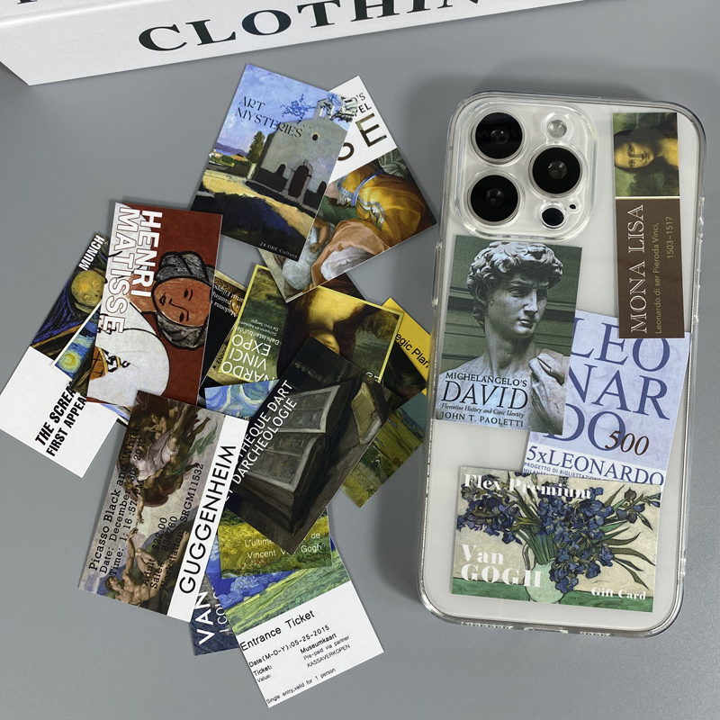 ins风小众艺术线条复古卡片