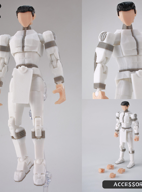 正品9L3D打印新款无敌战争少侠马克手办关节可动人偶幸运T13模型