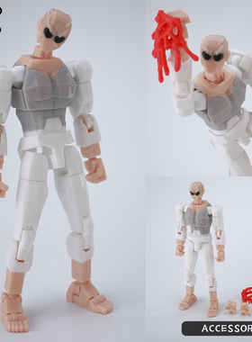 9L无 敌少侠新款囚犯马克3D打印超可动人偶手办动漫周边摆件模型