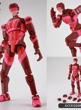 新款赤速无敌少侠马克手办正品9L3D3D打印关节可动人偶幸运13模型