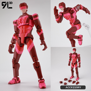 新款赤速无敌少侠马克手办正品9L3D3D打印关节可动人偶幸运13模型