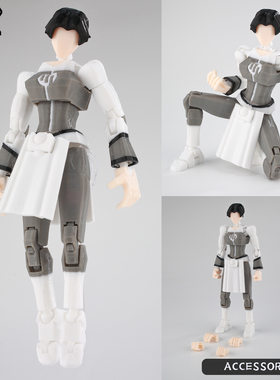 无 敌少侠可动人偶安妮莎9L3D打印关节可动手办模型玩具学生礼物