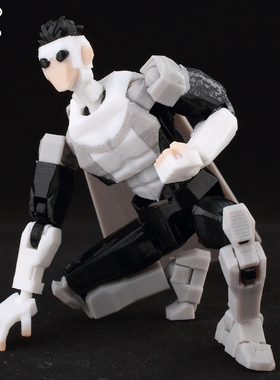 3D打印多关节超可动幸运13人偶9L无 敌少侠手办动漫游戏周边玩具