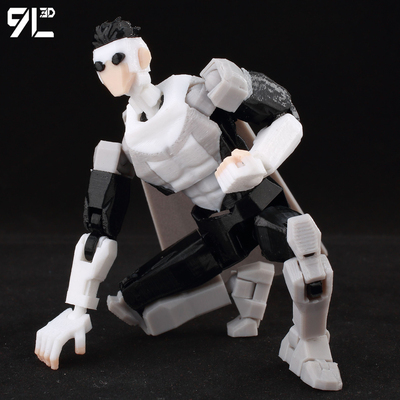 3D打印多关节超可动幸运13人偶9L无 敌少侠手办动漫游戏周边玩具