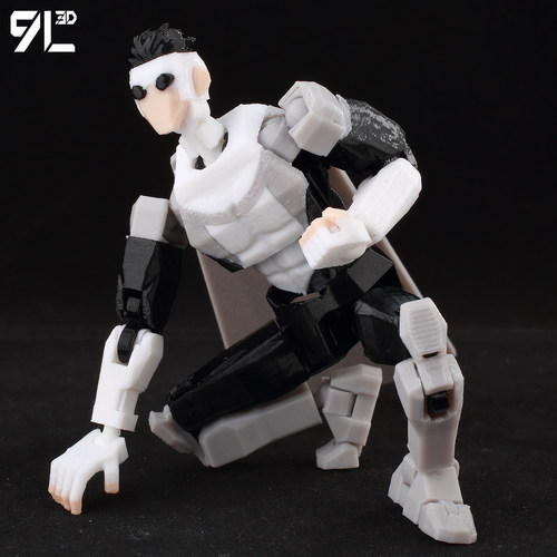 3D打印多关节超可动幸运13人偶9L无 敌少侠手办动漫游戏周边玩具