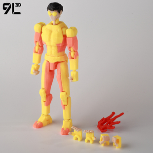 无 敌战争防弹马克变体手办9L3D打印关节可动人偶幸运13升级模型