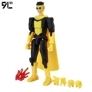 无 敌少侠可动人偶无 敌战争9L3D打印多关节手办动漫周边摆件模型