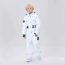 男童女童防水防风保暖透气连体滑雪衣1231w 定制儿童滑雪服套装