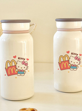 麦当劳联名 Hello Kitty 萌趣 304 保温杯，可爱实用超吸睛